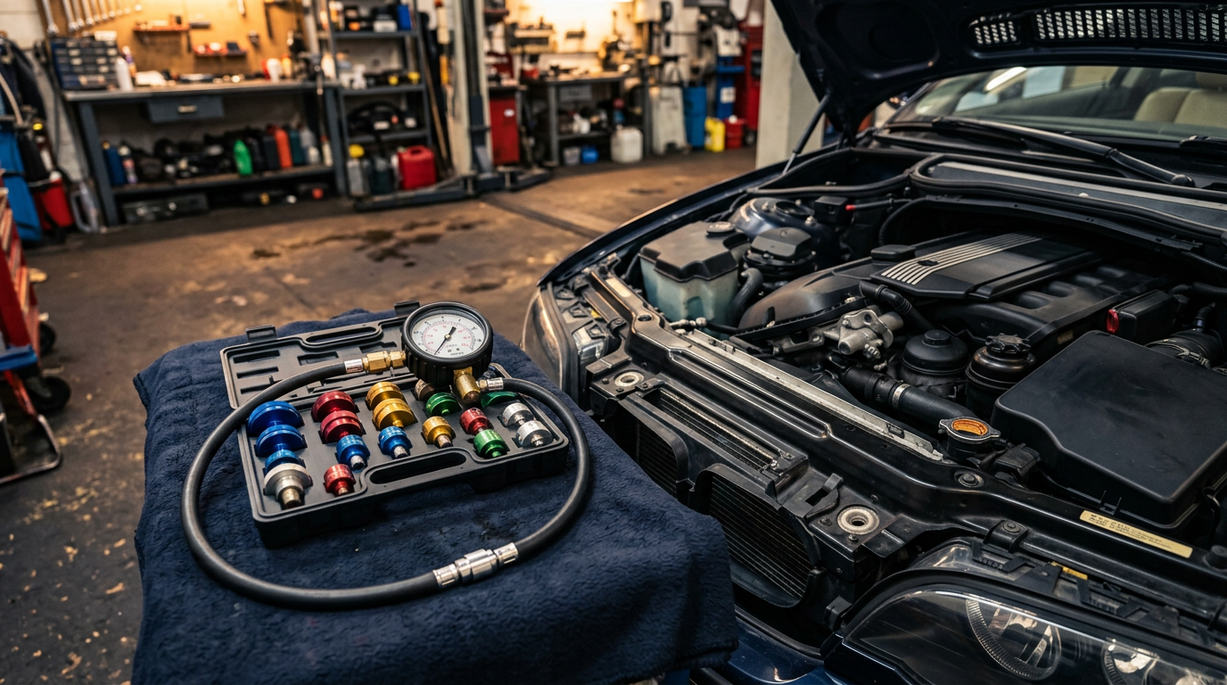 How to Use a Radiator Pressure Tester to Find Coolant Leaks