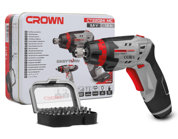 CROWN CT22024 MC مفك بطارية قابل للشحن