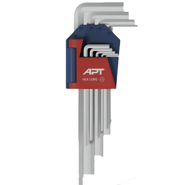AH511511-9(CR-V) طـقـم ألـن مـسـدس طويل 9 قطع 1.5-10مم