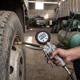 Digital Tire Inflator Gun — in use