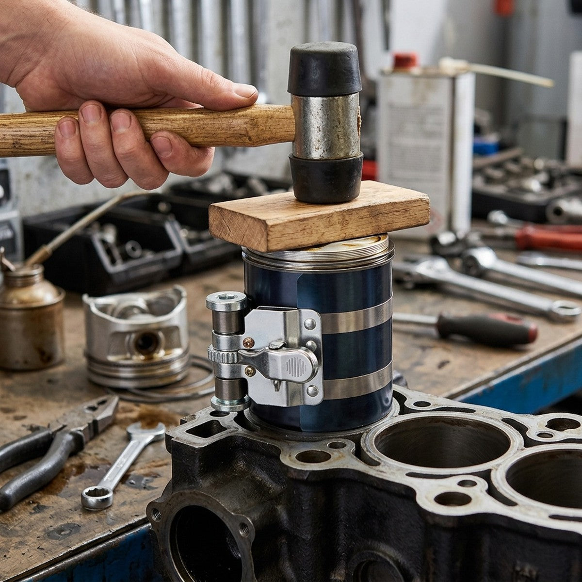 Injector Removal Tool — in use