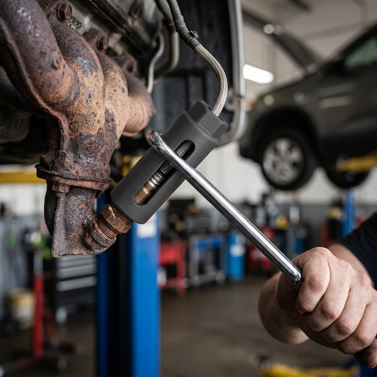 Oxygen Sensor Socket — in use