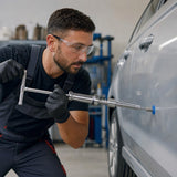 Manual Sheet Metal Suction Device — in use