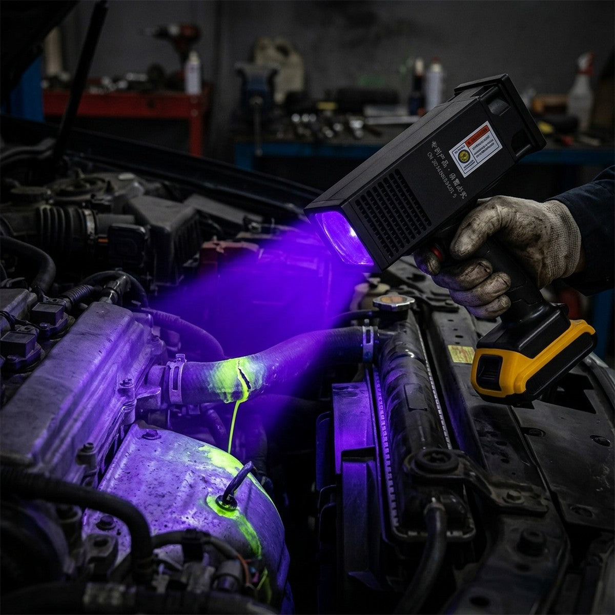 Radiator Hose Crimping Connectors Set — in use