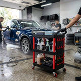 Car Wash Equipment Trolley With Accessories — in use