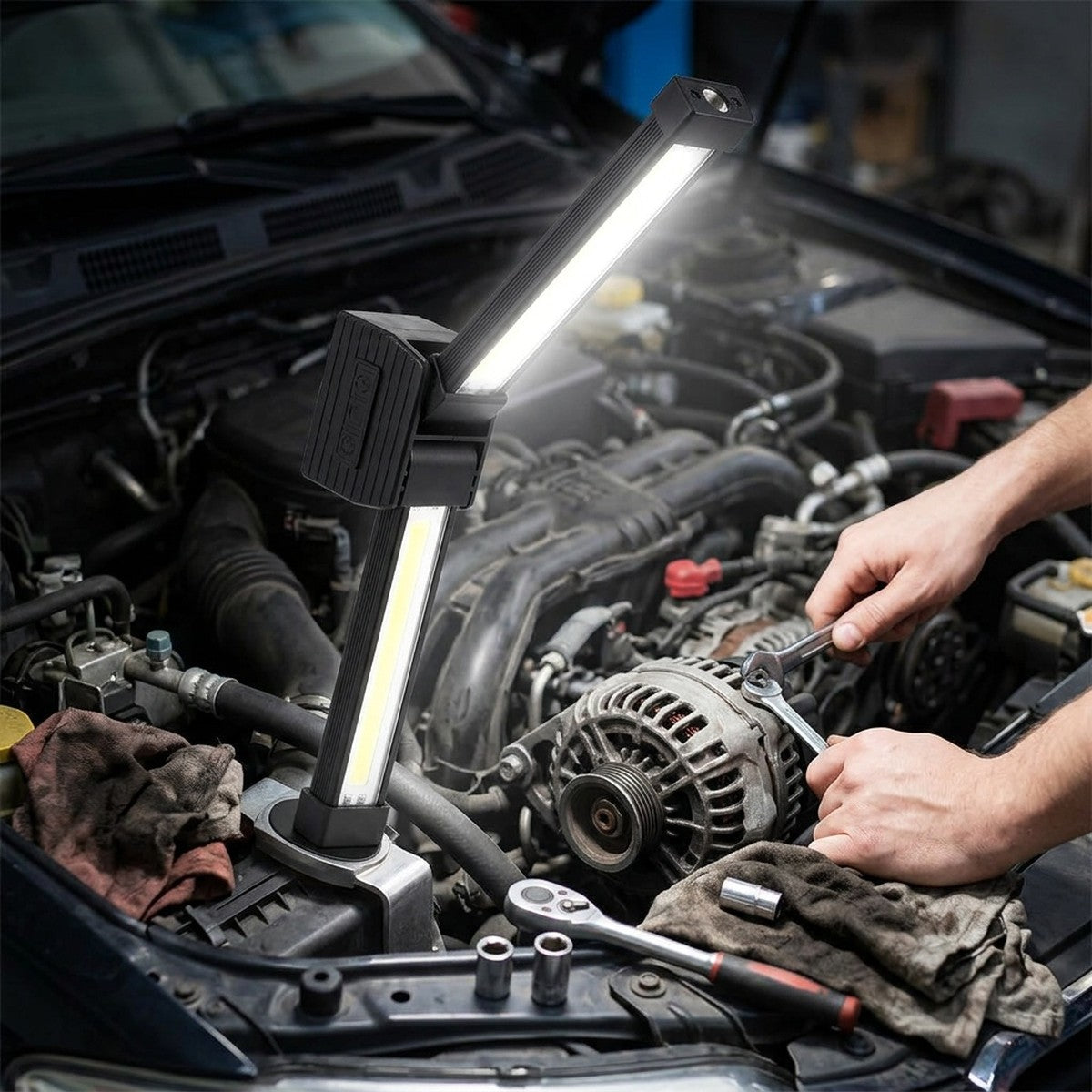LED Work Maintenance Lamp — in use