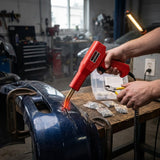 Plastic Welder Kit - Car Bumper Repair Hot Stapler Gun — in use