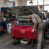 Car Fender Cover Protective Fabric — in use