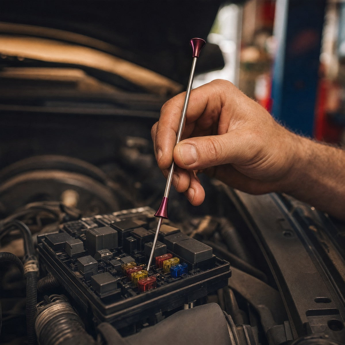 Automotive Electrical Test Pen — in use